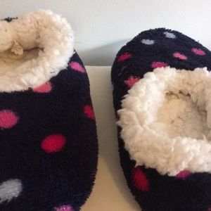 Poka dot slippers